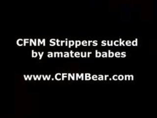 Group Of CFNM Girls Suck Muscular Strippers' shaft At Party