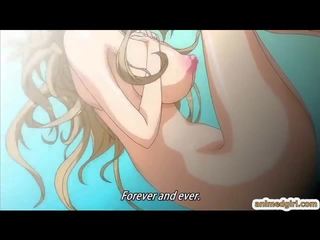 Gjoksmadhe japoneze anime i shkëlqyer anale seks film