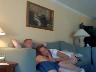 Super And desirable Amateur Couple Getting Fucked On The Couch