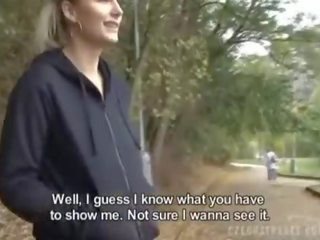 Czech amateur jogging divinity gets some fuck for cash