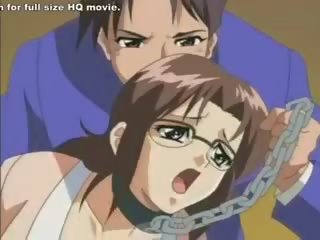 Jana in chains cums on gotak in anime