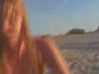 Ivana Fukalot give blowjob on the beach