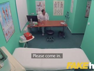 Fake Hospital Swallowing Doctors outstanding Cum Helps Soothe Babes Throat