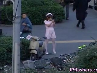 Naughty Asian lassie Is Pissing In Public