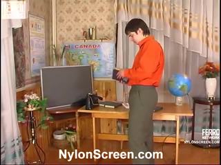 Isabella And Adam marvelous Nylon Action