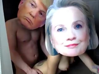 Donald trump и хилъри clinton реален знаменитост мръсен филм лента изложен ххх